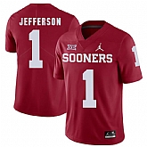 Oklahoma Sooners 1 Tony Jefferson Red College Football Jersey Dzhi,baseball caps,new era cap wholesale,wholesale hats